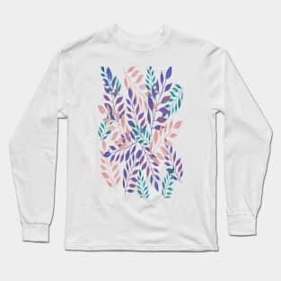 Abstract Leaf Arrangement (African Colors) Long Sleeve T-Shirt